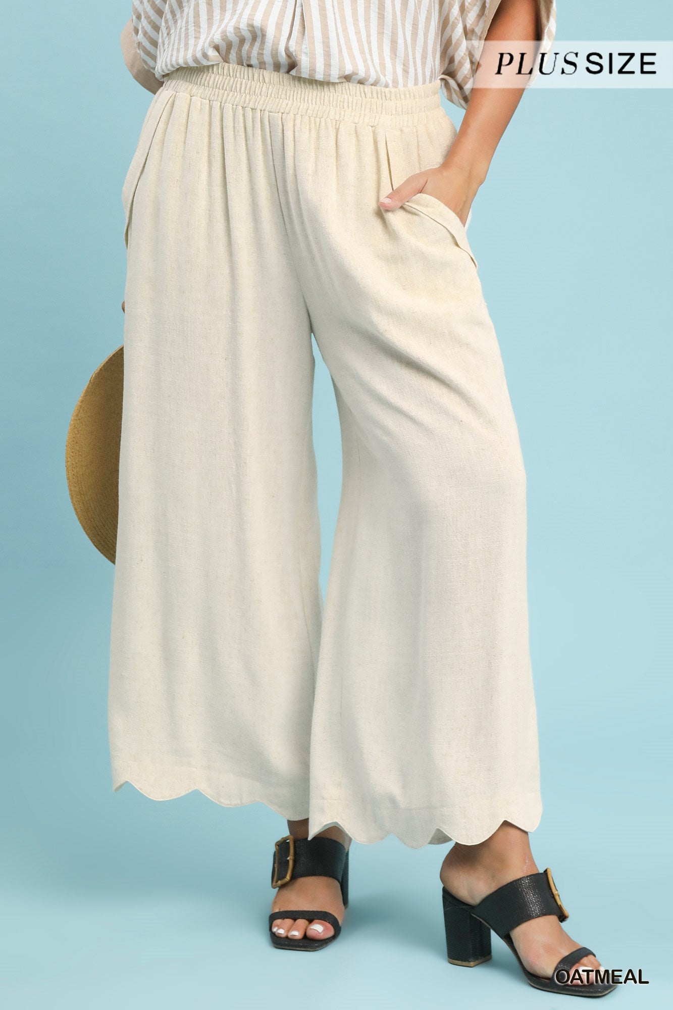 WC5671-P Curvy Linen Pants