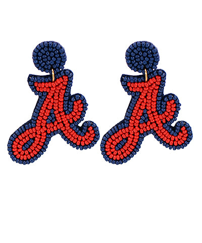 EP50519 Atlanta Braves Logo Earrings
