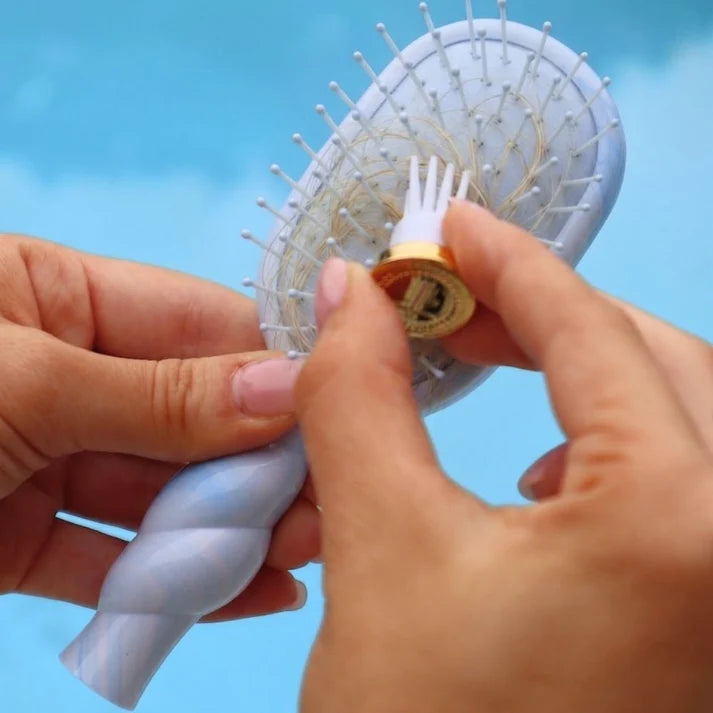 TELETIES Mini Detangler Hair Brush for Medium Hair