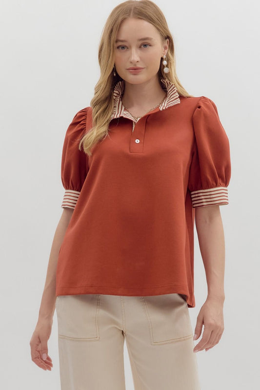 T28071P Curvy Solid Knit Top