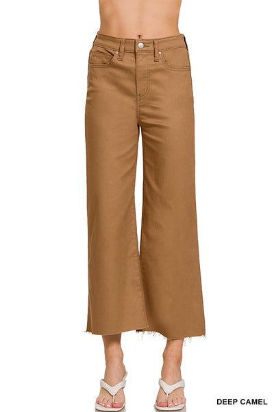 DOP-1617A High Rise Cropped Colored Pants