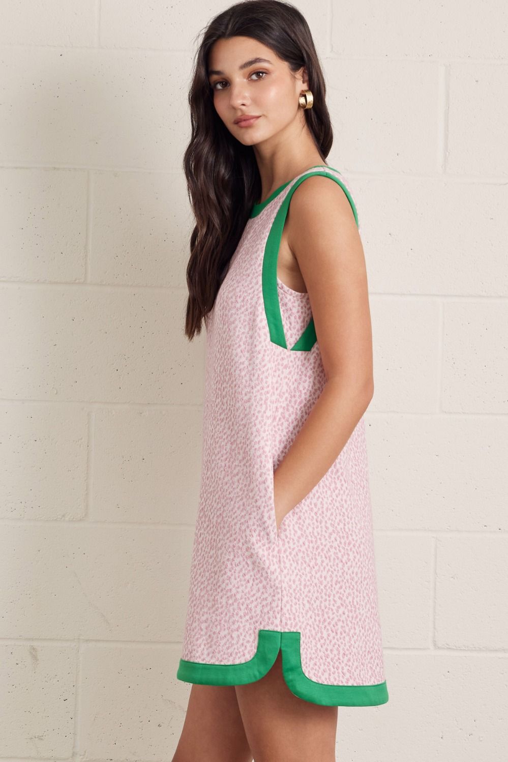 D30663 Textured Mini Dress