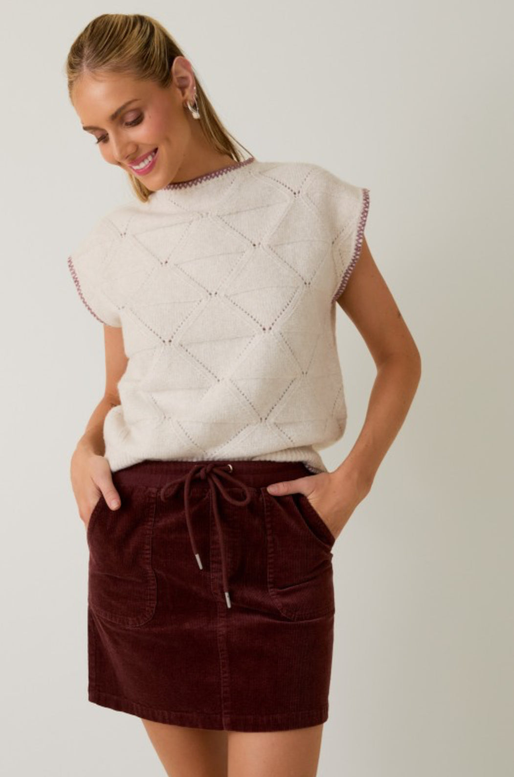 MWT20006 High Neck Sweater Top