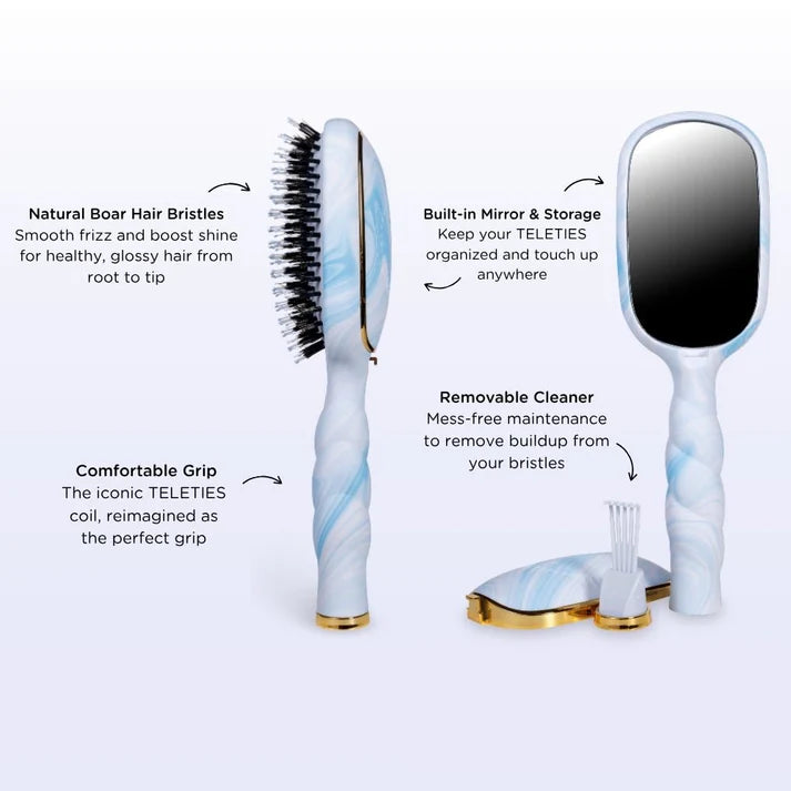 TELETIES Boar Bristle Hair Brush