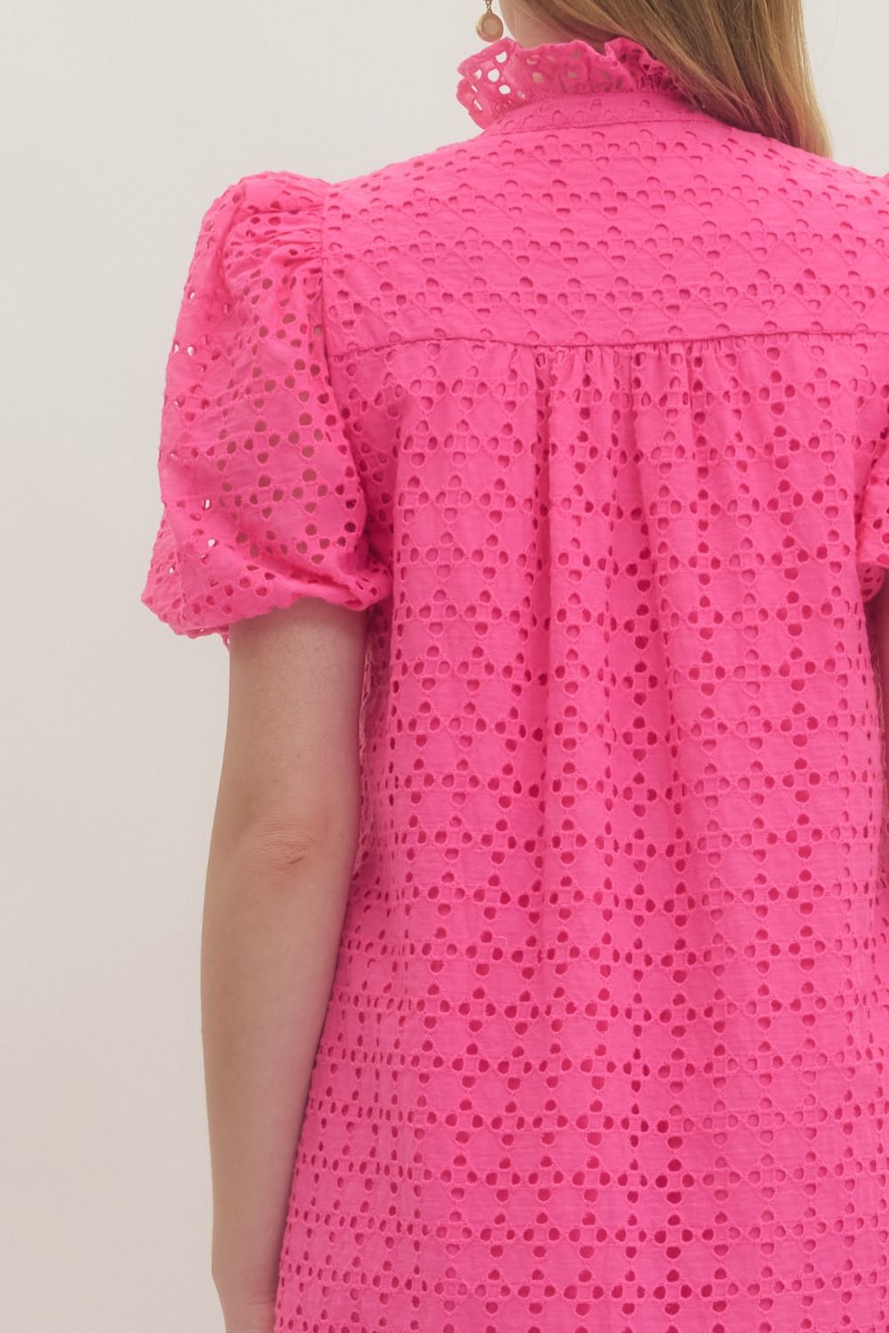 D29377 Eyelet Midi Dress