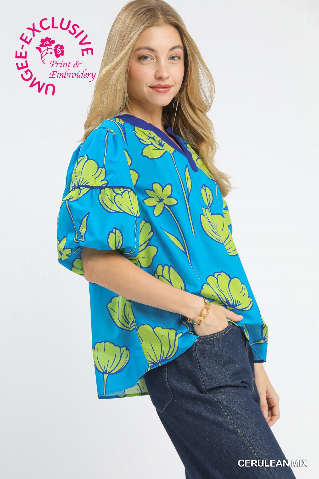 C5774 Floral Blouse