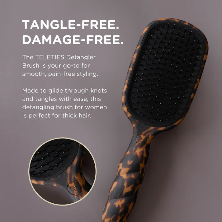 TELETIES Detangler Hair Brush for Thick Hair