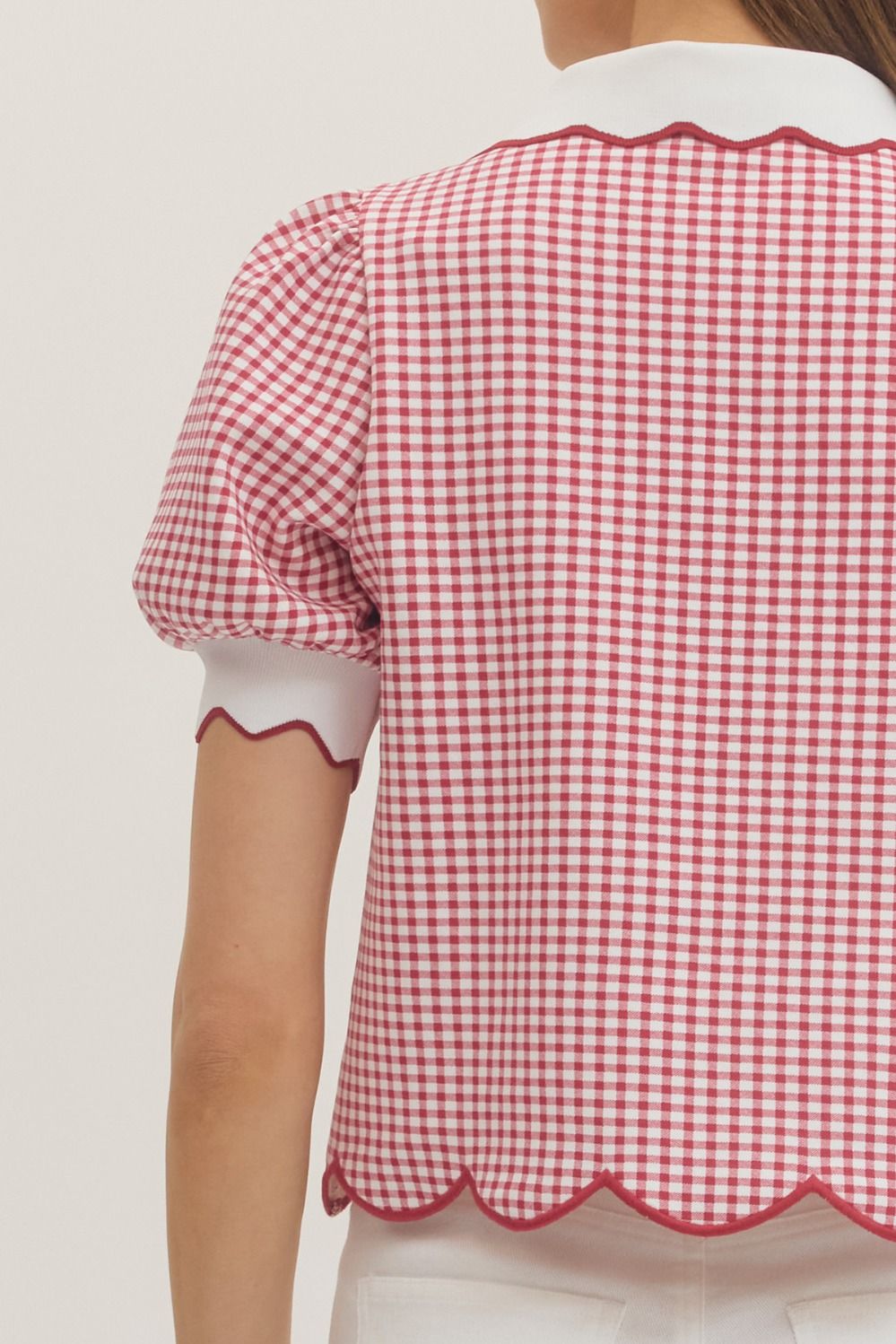T31920 Gingham Top