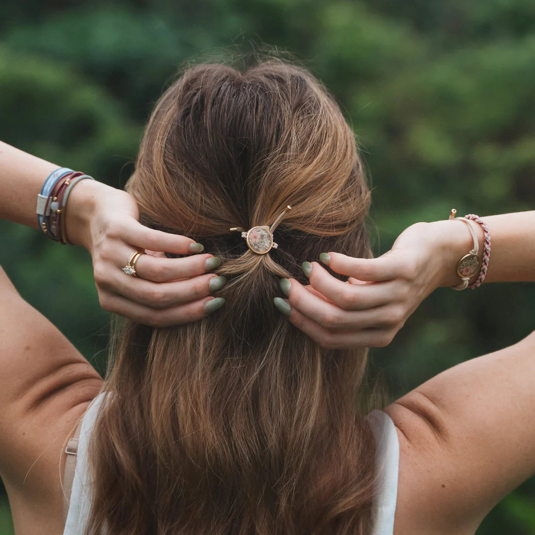 Bloom Hair Tie + Bracelet Set
