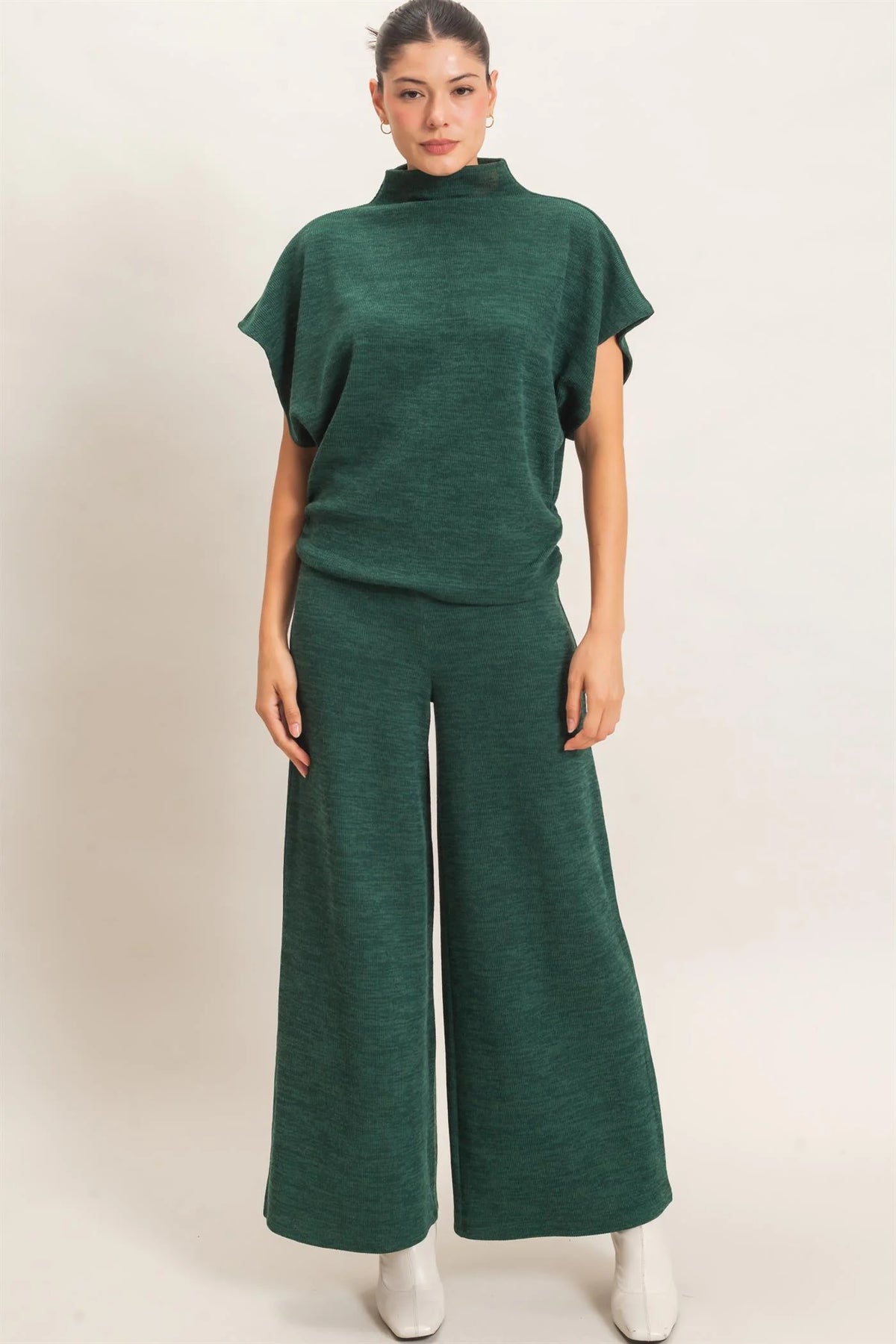 HF26F225-SET-D Dolman Sleeve Top and Pants Set