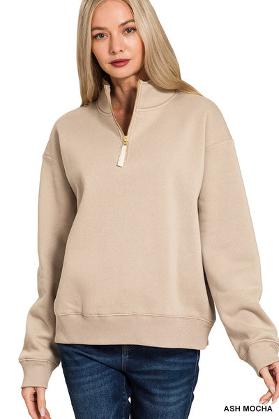 OT-4357D4 Fleece Half-Zip Sweatshirt