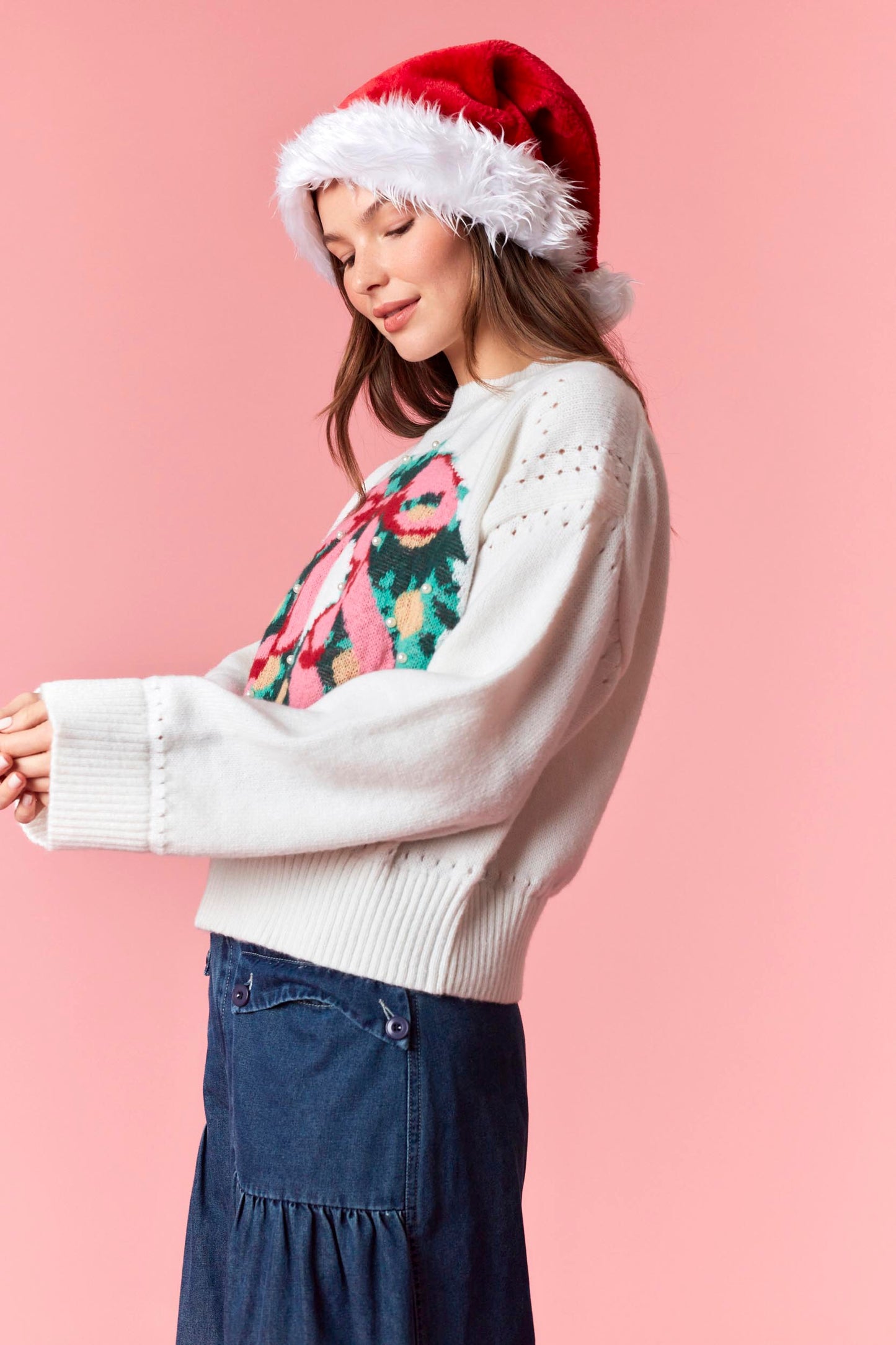 IKT200557-01 Christmas Wreath Sweater