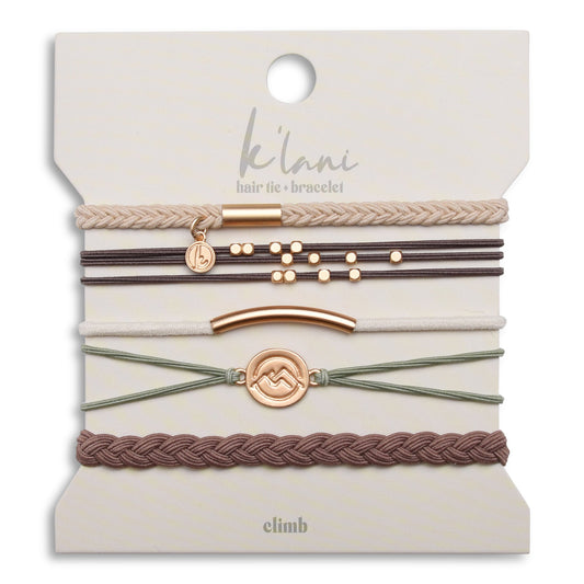 Climb Hair Tie + Bracelet Set