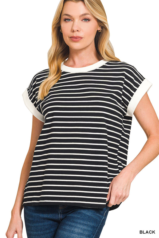 CT-3534Y Stripe Tee