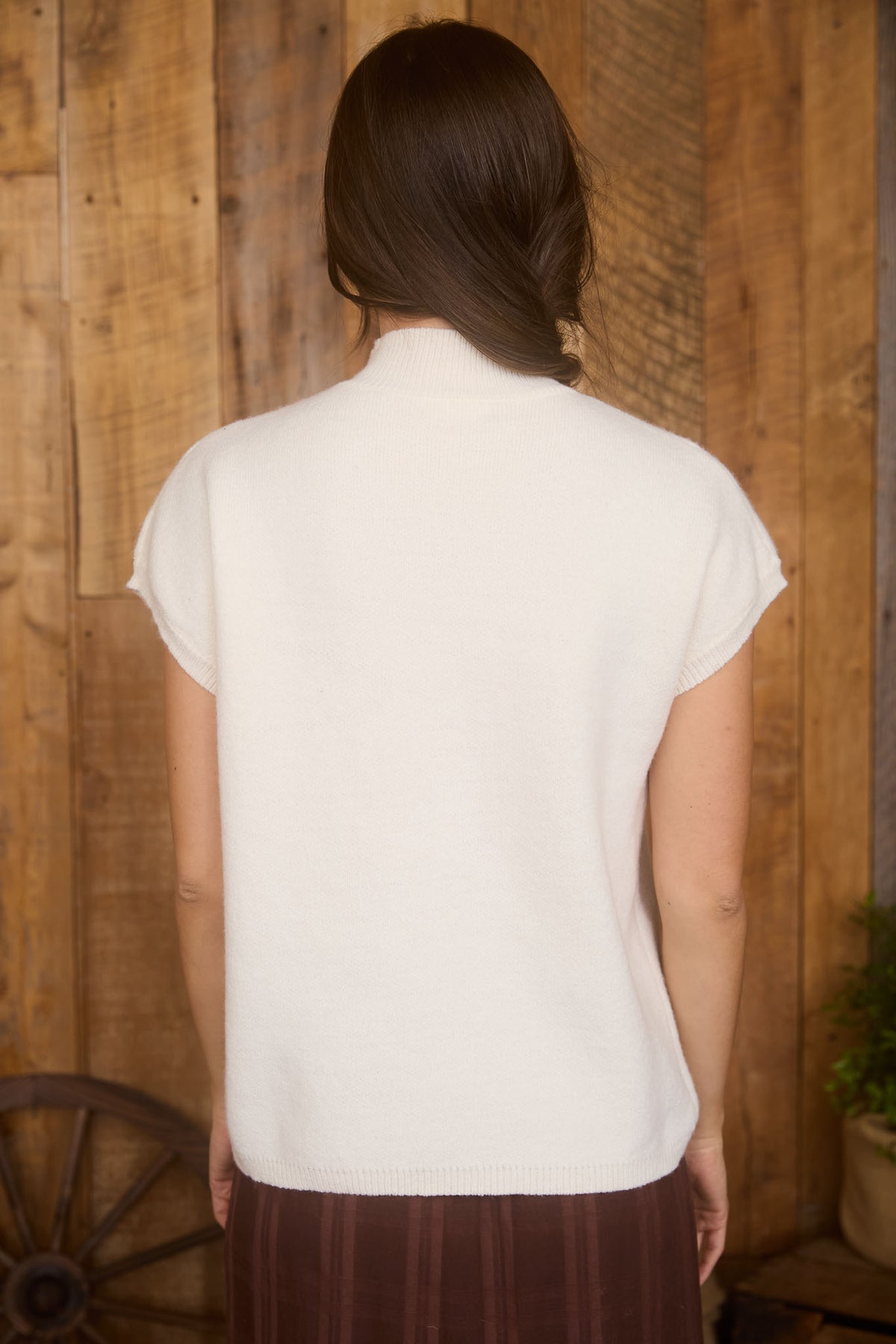 B5FT1003 Mock Neck Sweater