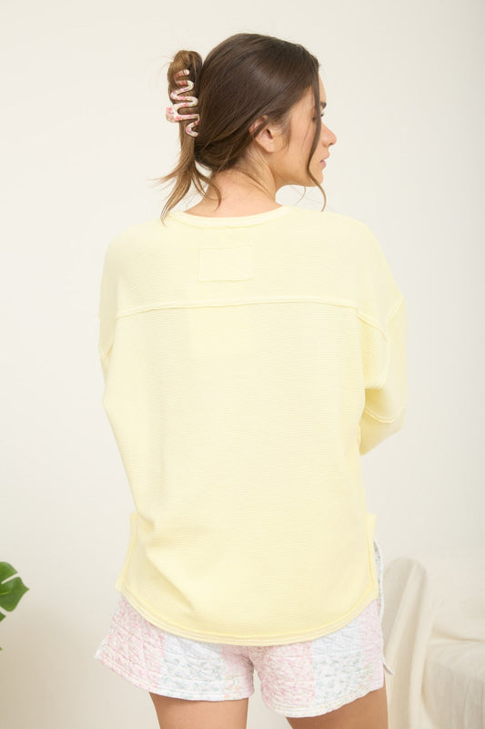 J6ST1006 Exposed Seam Top