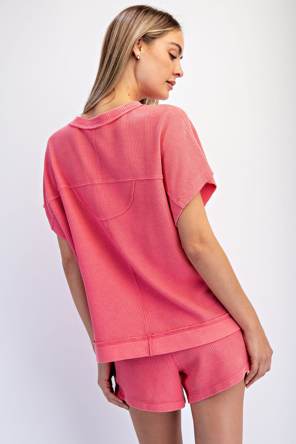 T0112 Mineral Washed Honeycomb Oversized Tee