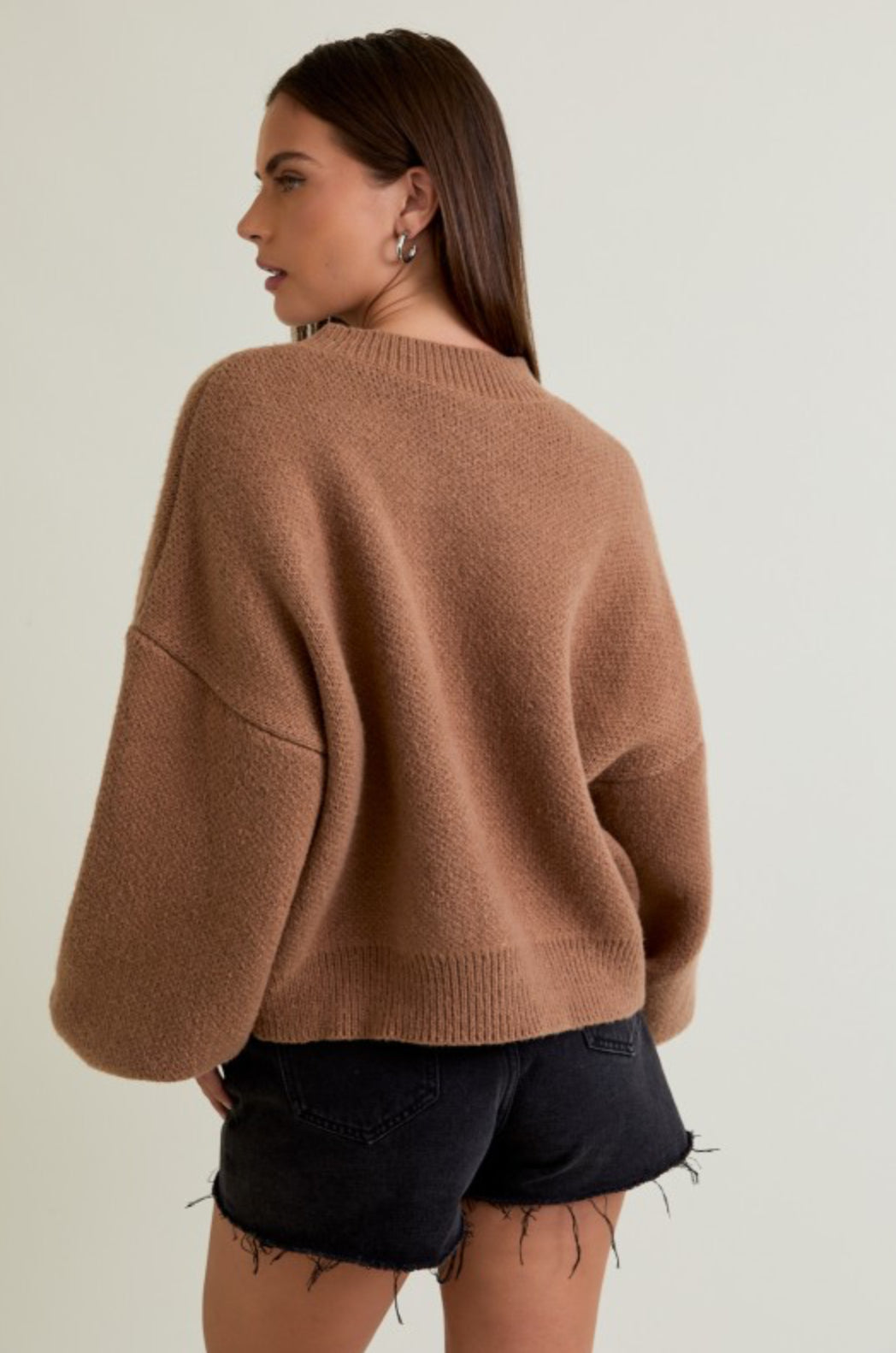 IWJ5532-2 Long Sleeve Sweater Cardigan