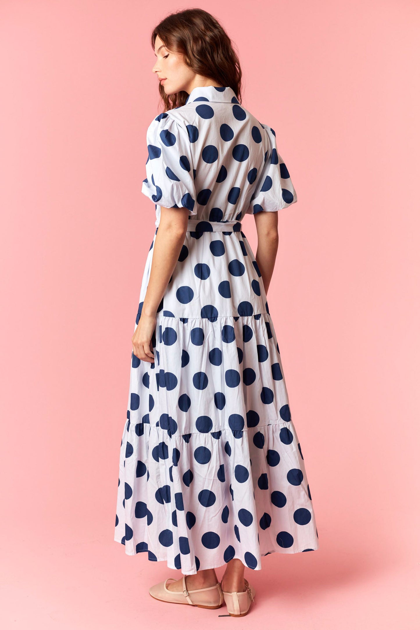 ID38916-14 Polka Dot Maxi Dress
