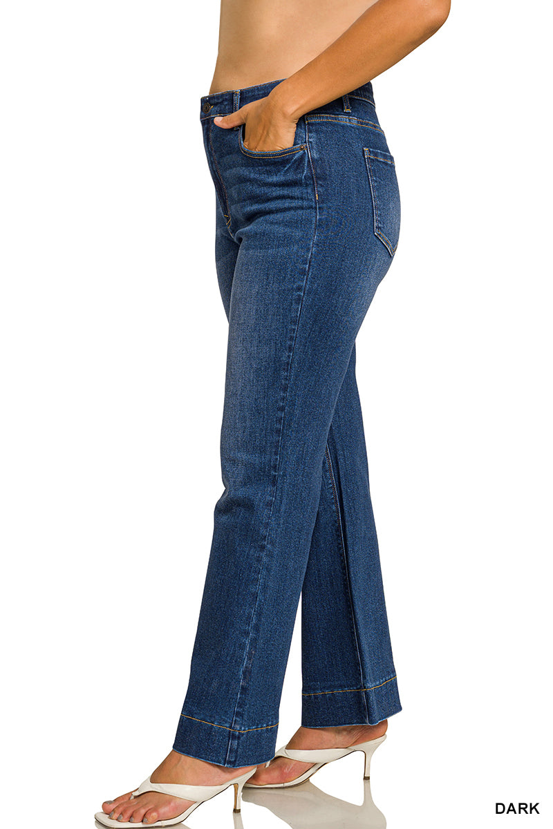 DCP-9554DDX Curvy Tummy Control Flare Jeans