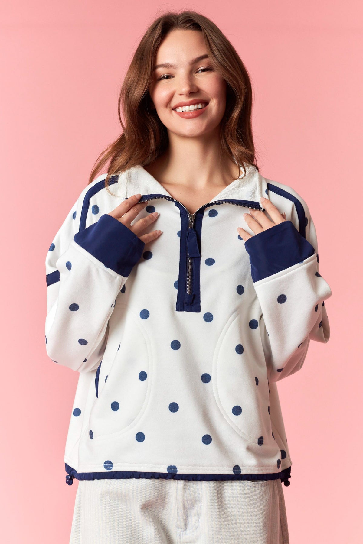 IKT300788-01 Polka Dot Pullover