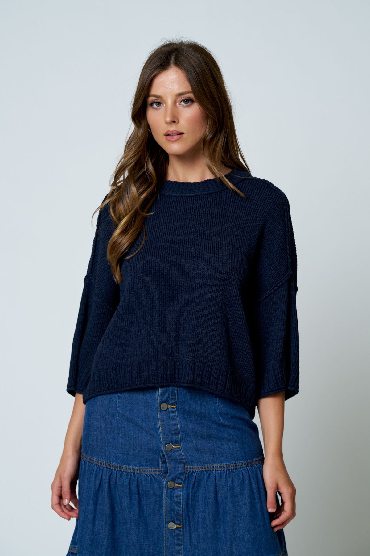 B6FT1003 Dolman Sleeve Top