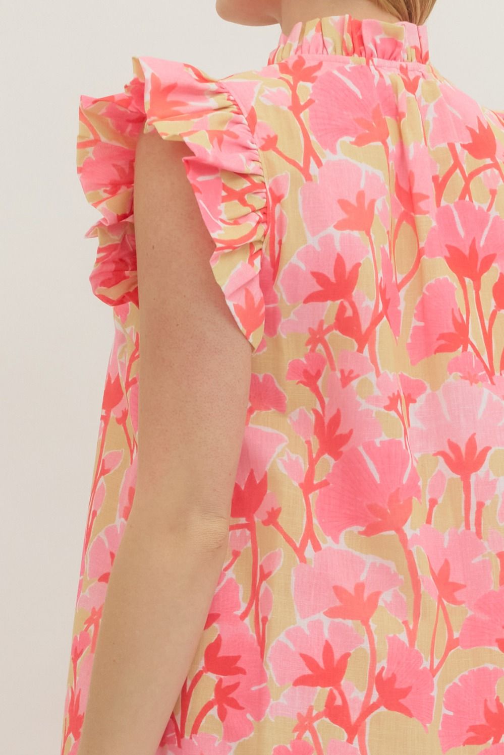 D30652 Floral Midi Dress