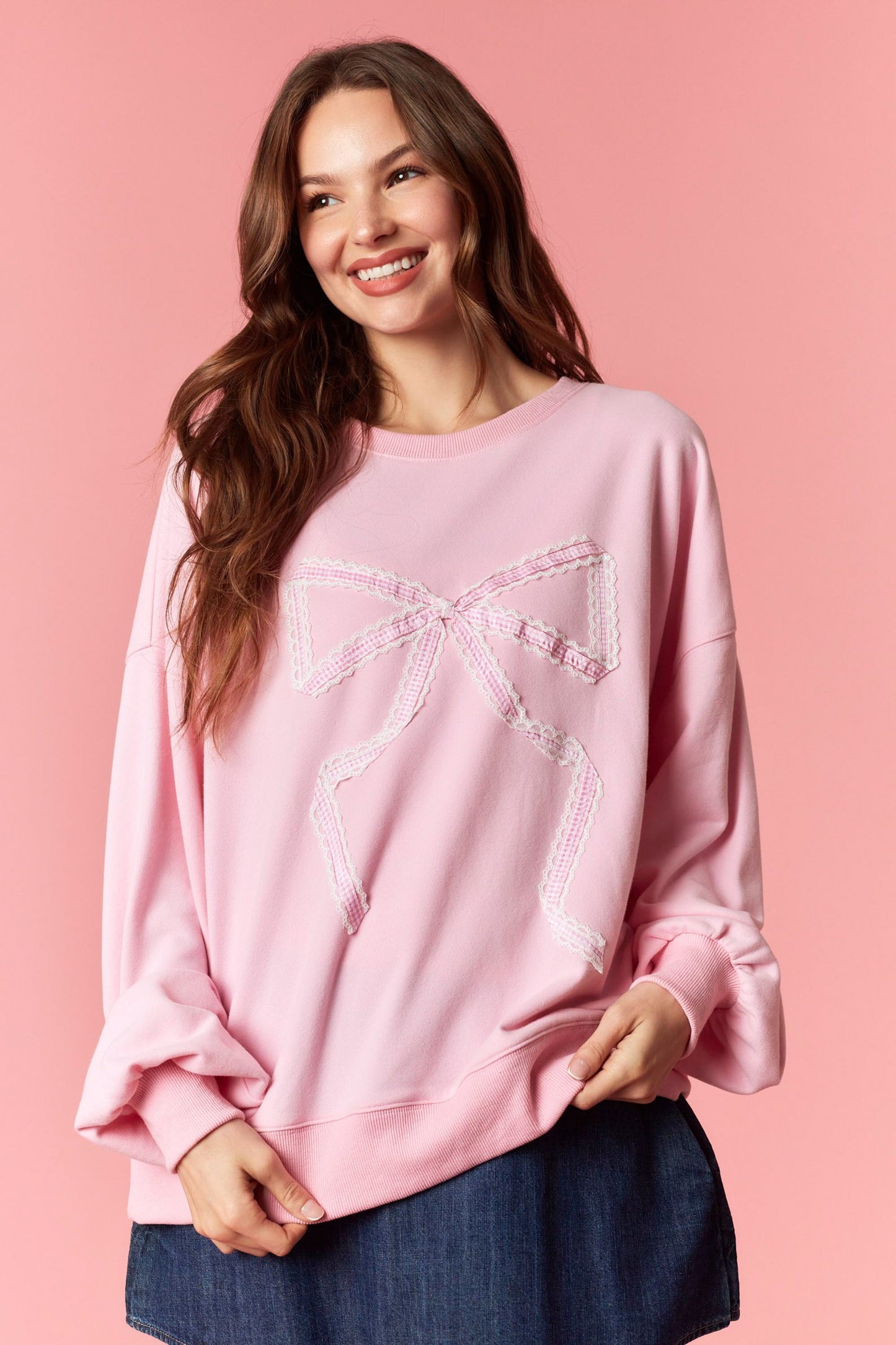 IKT300394-03 Bow Detail Sweatshirt