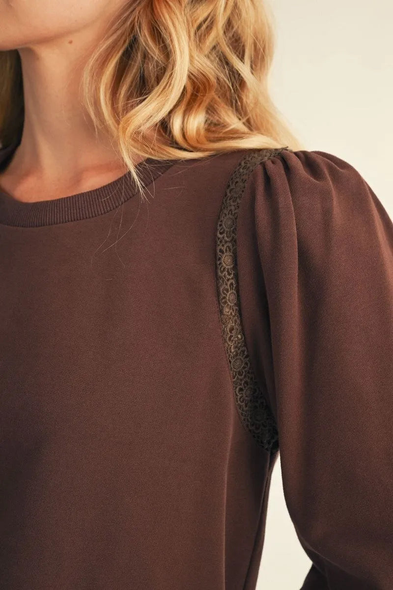 M51239 3/4 Sleeve Solid Top