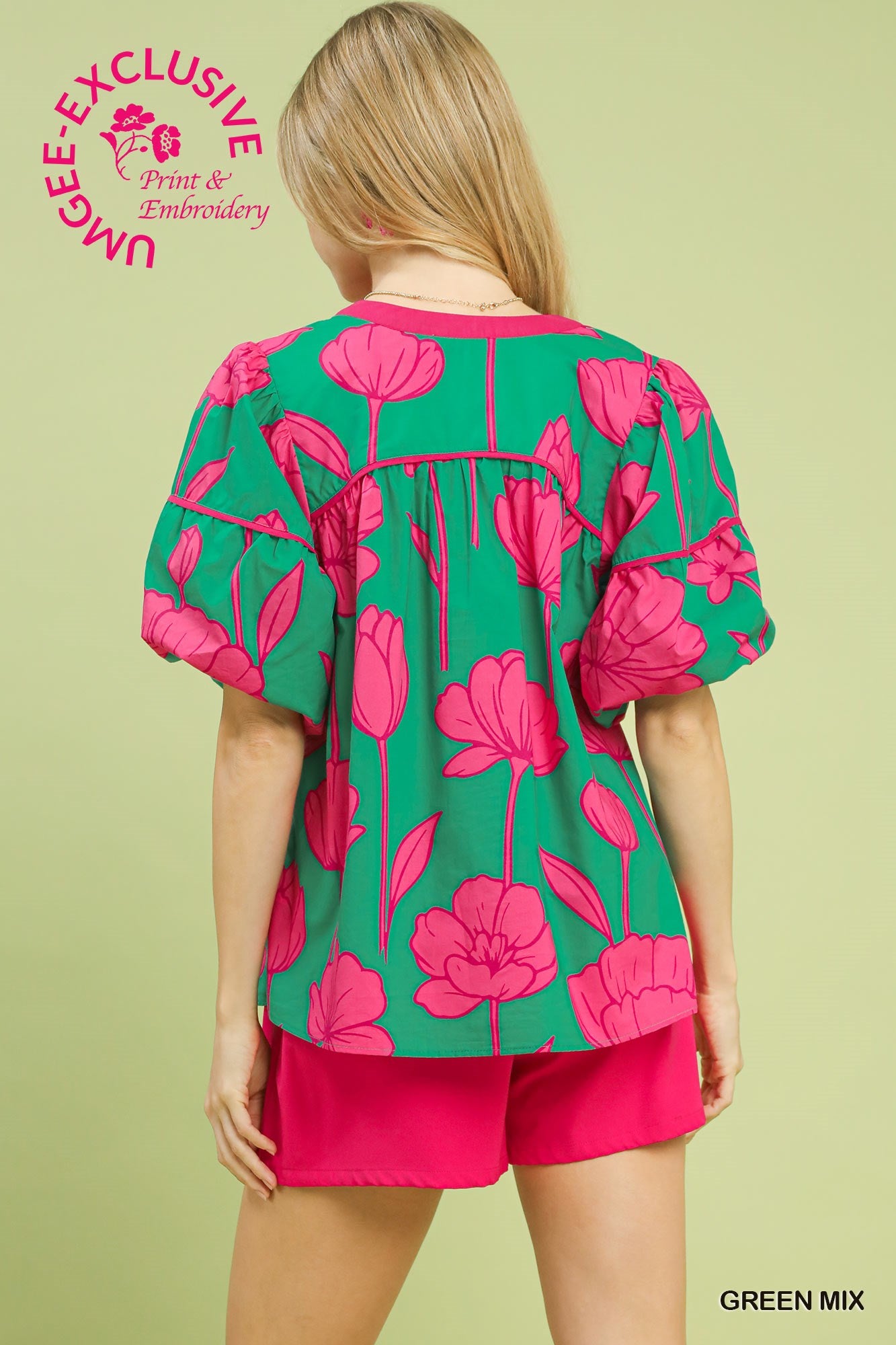 C5774 Floral Blouse