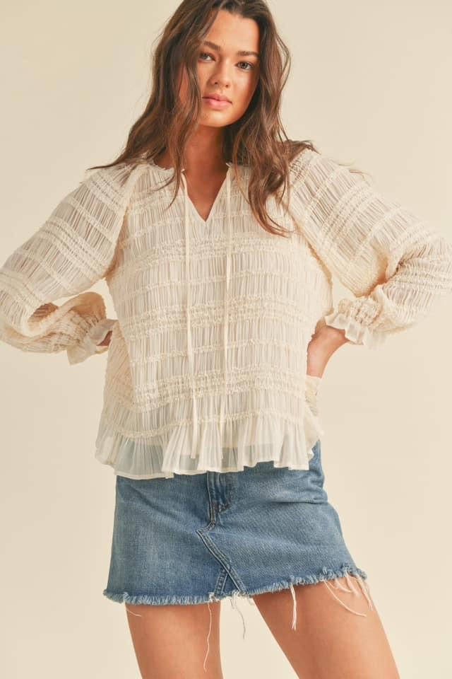 MTP2538 Pleated Blouse