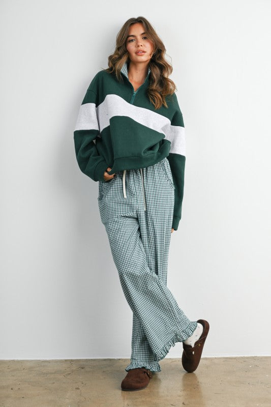 BMT8510 Colorblock Quarter Zip Sweatshirt