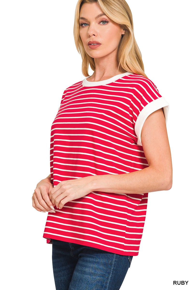 CT-3534Y Stripe Tee