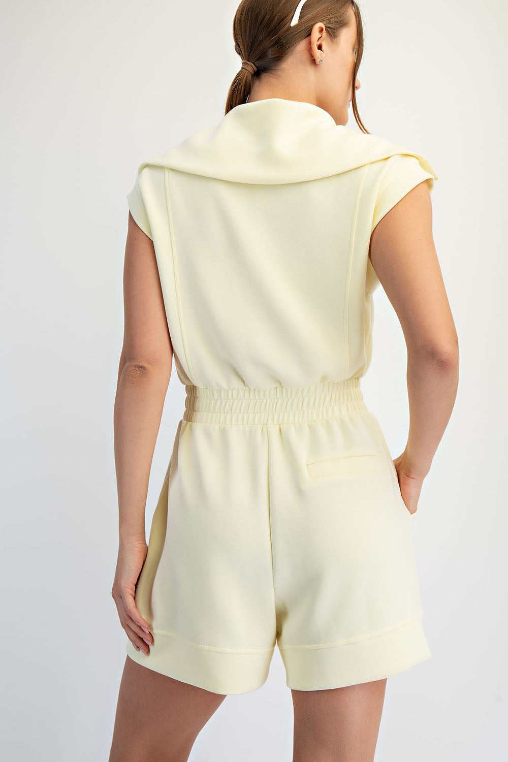 JP5102 Modal Scuba Luxe Sleeveless Romper