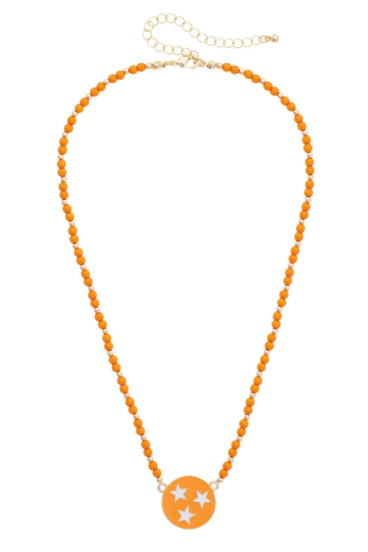 Tennessee Vols Beaded Spirit Necklace