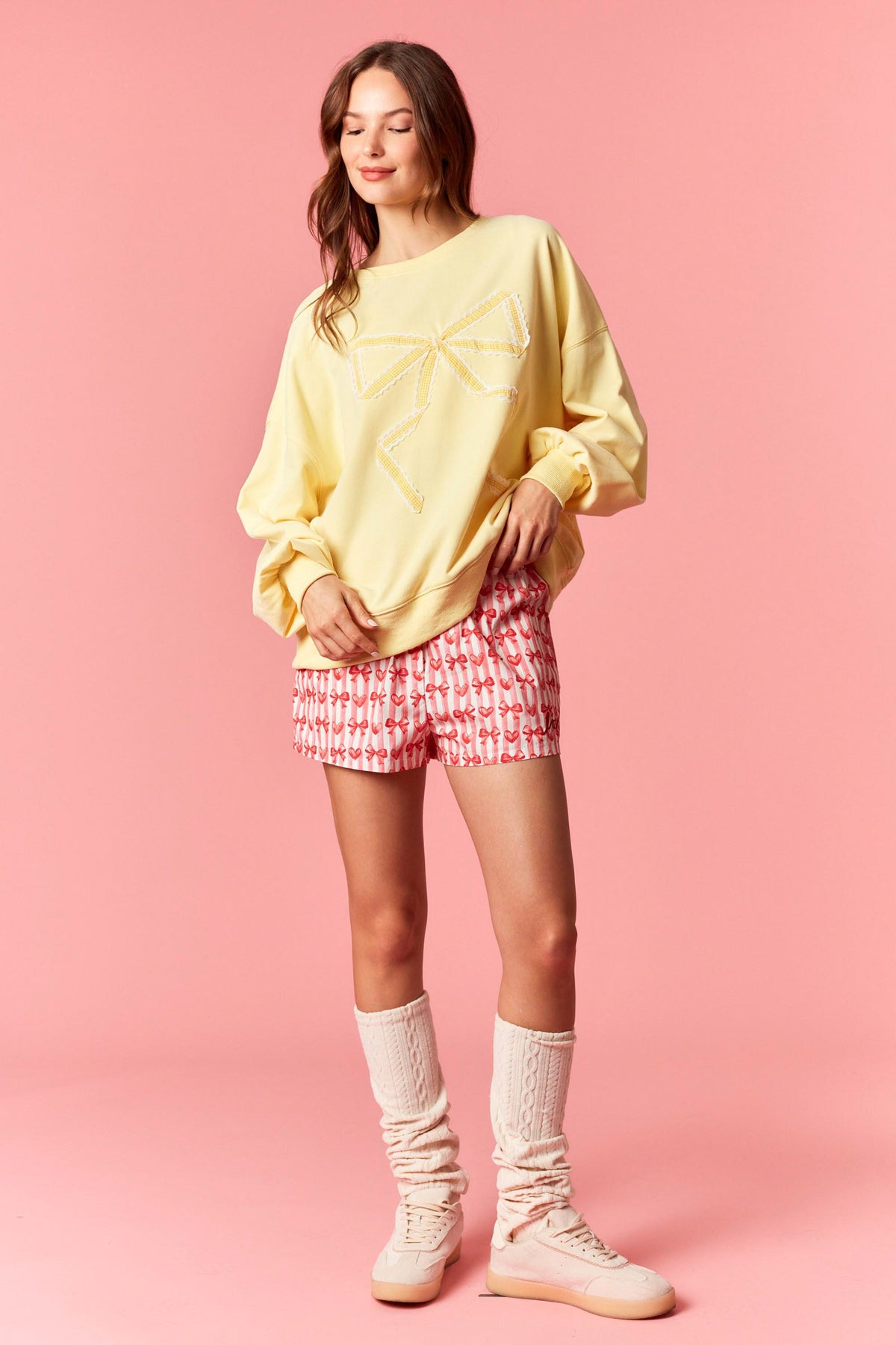IKT300394-03 Bow Detail Sweatshirt