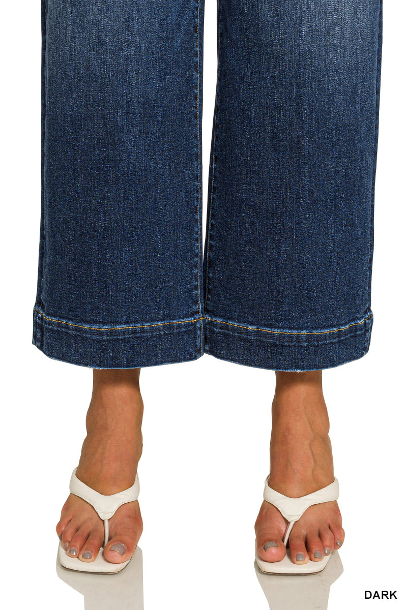 DYP-9560DDX Curvy Utility Pocket Cropped Jeans