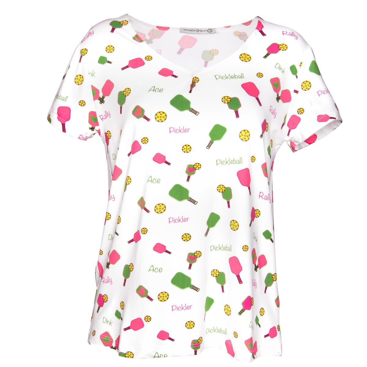Pickleball V-Neck Pajama Top