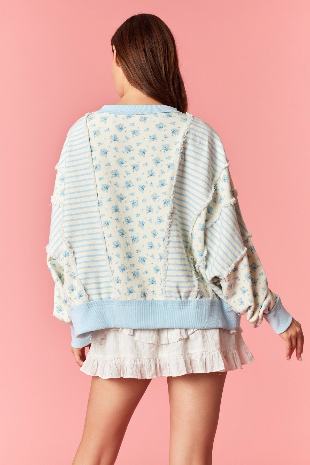 IKT200775-01 Shabby Chic Oversized Sweatshirt