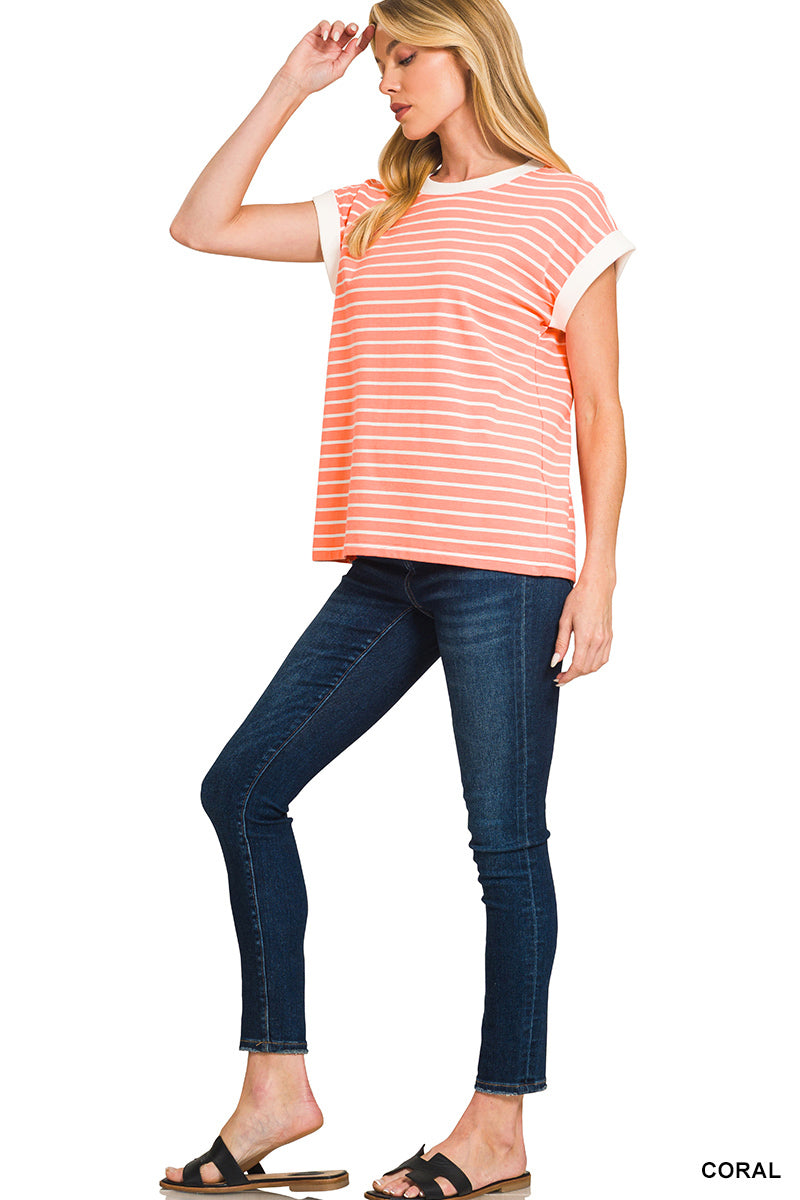 CT-3534Y Stripe Tee