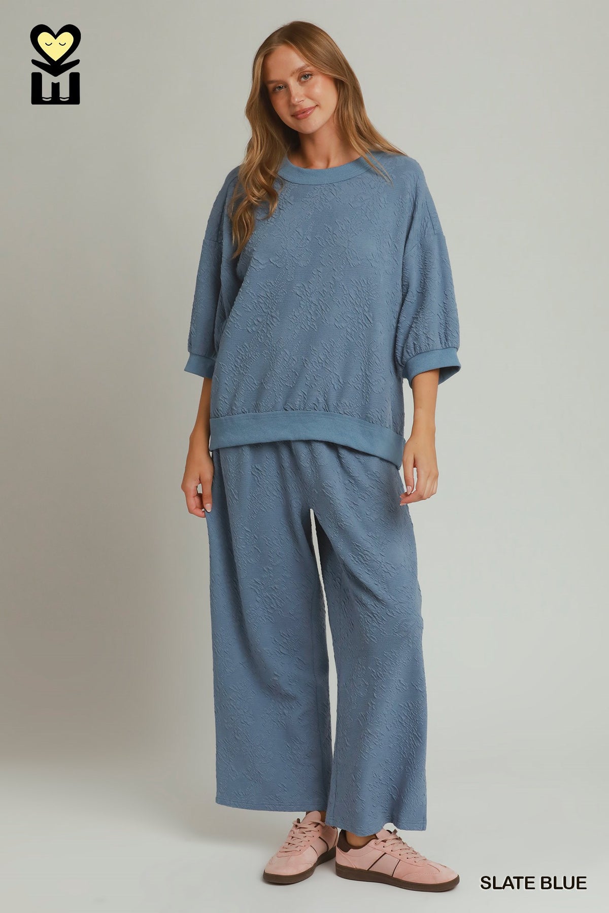 H1187-T Textured Jacquard Pullover