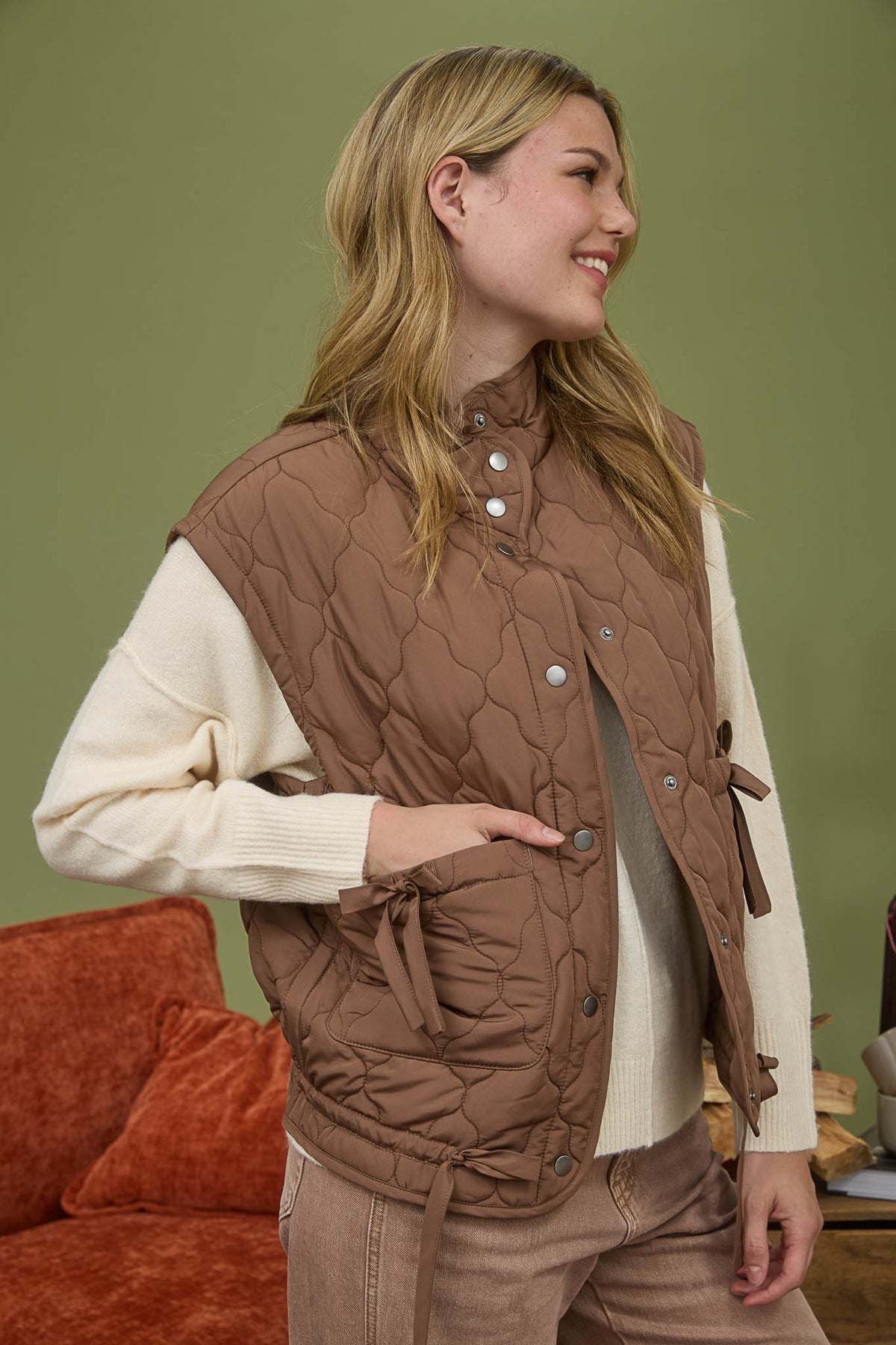 CR2684 Quilted Puffer Vest