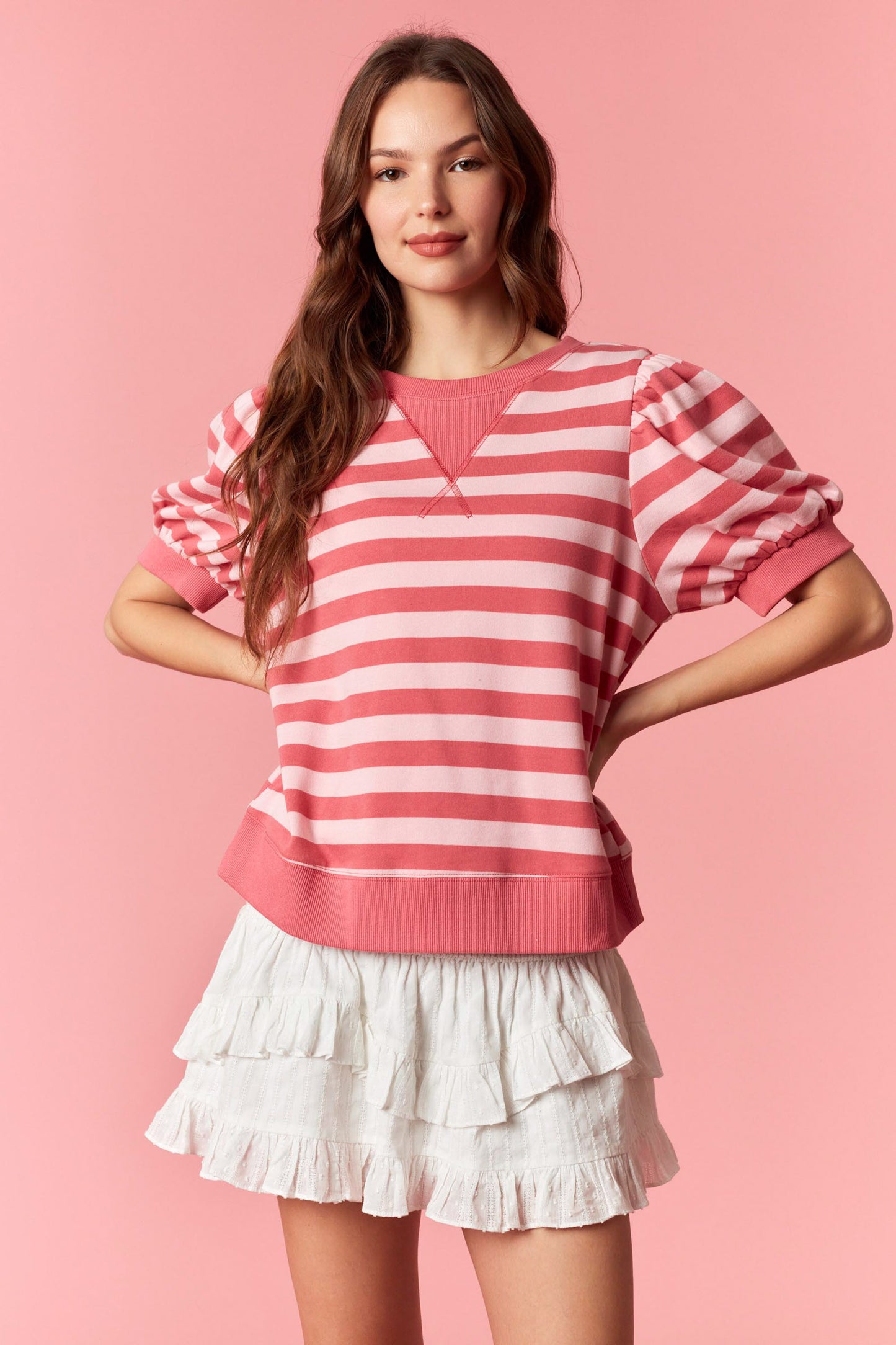 IKT200964-02 Striped Top