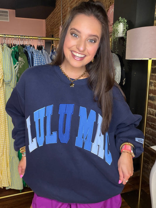 LM-SW-1011 Deep Navy Multi Stitch Sweatshirt