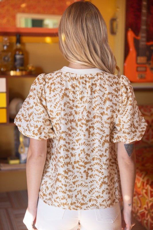 36451 Animal Print Top