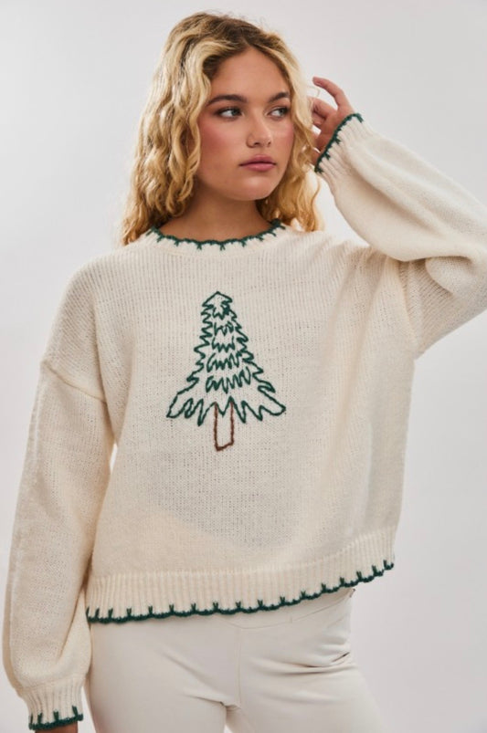IWT6118-1 Christmas Tree Sweater