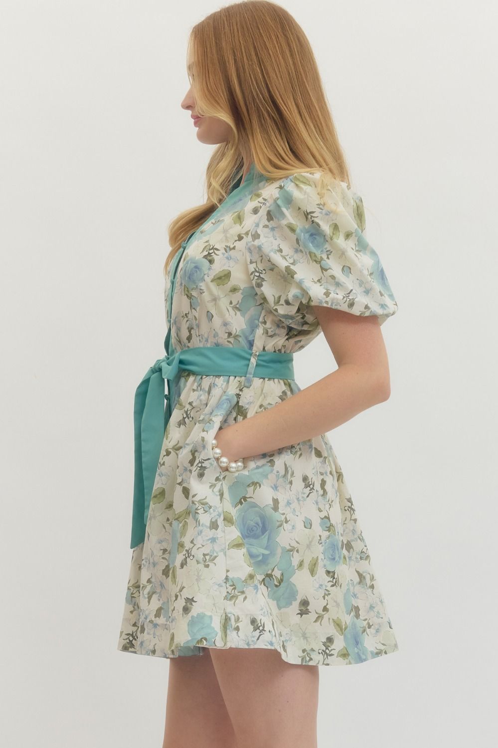 D29349 Floral Mini Dress