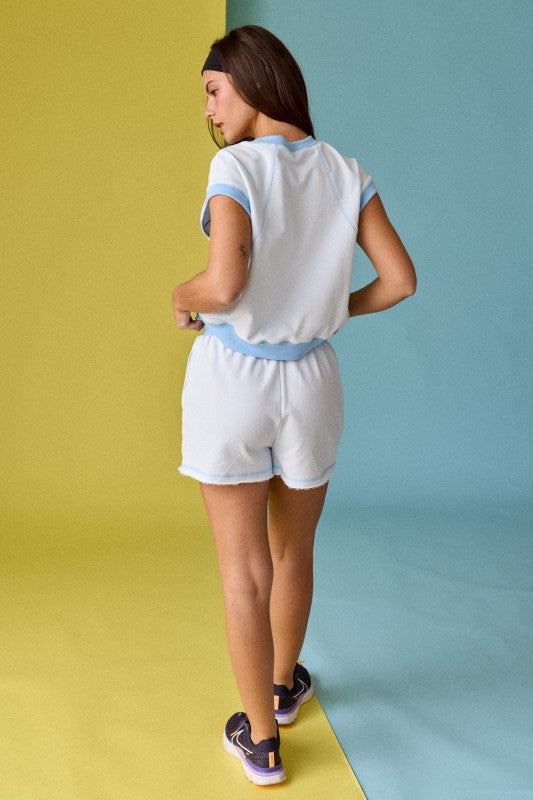 PX19313 Relaxed Fit Shorts Lounge Set