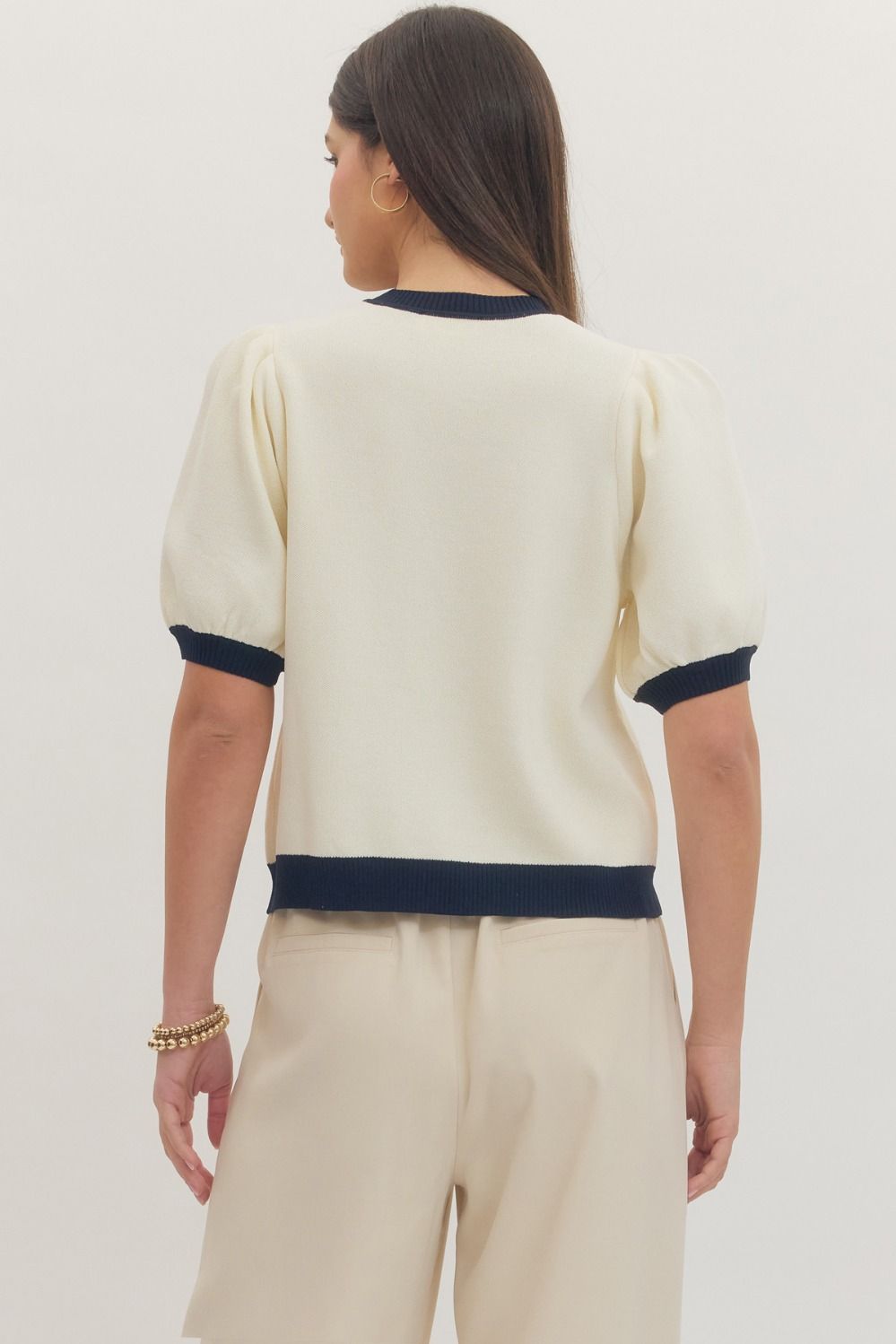 T31107 Horsebit Accent Top