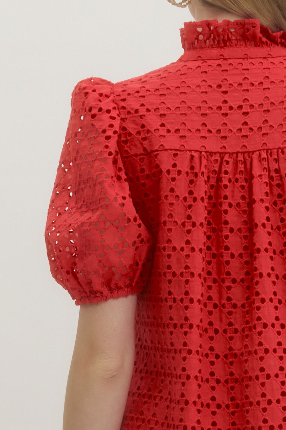 D29377 Eyelet Midi Dress